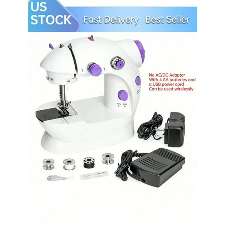 1 Pc Mini Portable Household Sewing Machine,Suitable For Beginners, Lightweight, Multifunctional Automatic Sewing Machine, A Must-Have For Children's Sewing Sets, Girls, Families, Travel