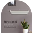 Kiera Grace Madison Classic Crown Molding Floating Wall Shelves, Robust
