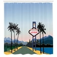 thumbnail image 3 of Ambesonne Las Vegas Shower Curtain, Nevada America in Cartoon, 69"Wx70"L, Multicolor, 3 of 3