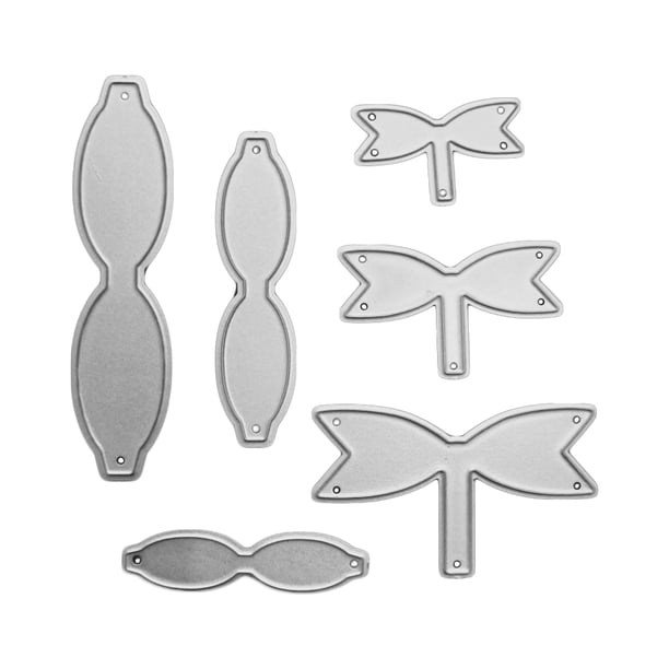 EeaseMX 12 plantillas de corte y troquelado para hacer álbumes de recortes, plantillas de metal y acero al carbono.
