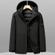 thumbnail image 3 of Chaqueta de plumón corta de lujo para mujer, de invierno, acolchada, con relleno de plumón de pato, forro extraíble, chaquetas para hombre, abrigo impermeable para parejas, 3 of 5