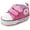 A03-pink, variant on Baby Girls Boys Shoes Soft Anti-Slip Sole Newborn First Walkers Star High Top Canvas Denim Unisex Infant Sneaker