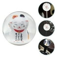 thumbnail image 3 of Shisuyan Transparent Cat Shaped Gear Lever Knobs for Vehicles 1Set 2.8x2.8x2.8in, 3 of 8