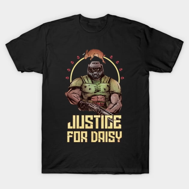 Justice For Daisy T-Shirt Unisexe Amusant Rétro Gaming Vintage Action Classique, jusqu'à la Taille 3TG.