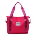 thumbnail image 1 of Sywqhk Moda Mujer Fitness Equipaje Bolsa Oxford Tela Plegable Bolsos (Rosa Roja) Sywqhk Para estrenar, 1 of 8