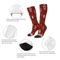 thumbnail image 3 of Logiee Merry Christmas Print Gift Stocking Stuffers,Adult Stockings,Novelty Socks,Funny Socks Birthday Running Walking Sleeping, 3 of 6