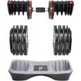thumbnail image 3 of NZG PowerDyne 80lbs Adjustable Dumbbell Weight Set (Coal), 3 of 7