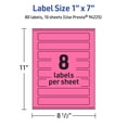 thumbnail image 6 of Avery Printable Rectangle Labels, Bright Pink, 1" x 7", 80ct, 6 of 11