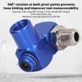 thumbnail image 4 of 360 Degree Adjustable Swivel Connector 1/4In Rotary Universal Joint Stop Leaks, 4 of 5