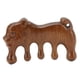 thumbnail image 1 of Peine de madera de dientes anchos para dragar suavemente los meridianos Masajeador de cuero cabelludo de sándalo con forma de animal hecho a mano, 1 of 8