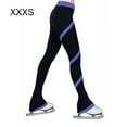 thumbnail image 4 of Yuarrent Pantalones de patinaje sobre hielo Pantalones de patinaje ligeros Mallas de entrenamiento de equipo reutilizables lavables de alta Uniforme atlético Azul gema/XXXS, 4 of 5