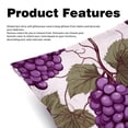 thumbnail image 2 of Grape Set of 2 - Chair Pillow Covers with Unique Patterns - Throw Pillow Inserts Included, Available in 16x16, 18x18, 20x20 Inches - Ideal for Home Decor,and Gifts, 2 of 6