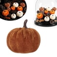thumbnail image 3 of Velvet Pumpkins Rustic Autumn Harvest Decoration, Velvet Artificial Pumpkin Soft Stuffed Artificial Pumpkins for Table Kitchen Centerpiece Fall Harvest Halloween Thanksgiving Decor, 3 of 4