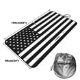 thumbnail image 6 of Car Sun Shade Black US Flag Front Window Windshield Cover Visor Sun Protection Reflector Truck Pickup SUV Auto Universal, 6 of 10