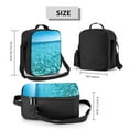 thumbnail image 2 of Lsque Crystal Clear Ocean Waves Lunch Bag Lunch Box for Women Men Reusable Insulated Lunch Tote Bag,Leakproof Thermal Cooler Sack Food Handbags Case High Capacity, 2 of 9