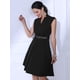 thumbnail image 3 of Vestido Elegante Allegra K Cuello Dividido Sin Mangas Negro XL, 3 of 6