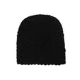 thumbnail image 4 of DLAPL Cotton Crochet Hat Handmade Knit Summer Slouchy Beanie Floral Skull Cap, Solid Black, 4 of 5