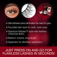 thumbnail image 4 of Ardell Press-On Lash Wispies Self-Adhesive Lashes - Natural Look False Eyelashes, No Glue Needed, 1 Pack, 4 of 5