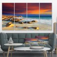 thumbnail image 1 of Beach with Stones on Foreground - Extra Large Seascape Art Canvas, 1 of 1