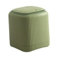thumbnail image 4 of Barbage Bin encimera de encimera de reciclaje pequeño contenedor de reciclaje multipropósito 13.5x13.5x14.5 cm para tocador Verde, 4 of 8