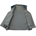 thumbnail image 4 of First Mfg Co - Gambler - Men's Motorcycle Biker Riding Blue Denim Vest - Large, 4 of 5