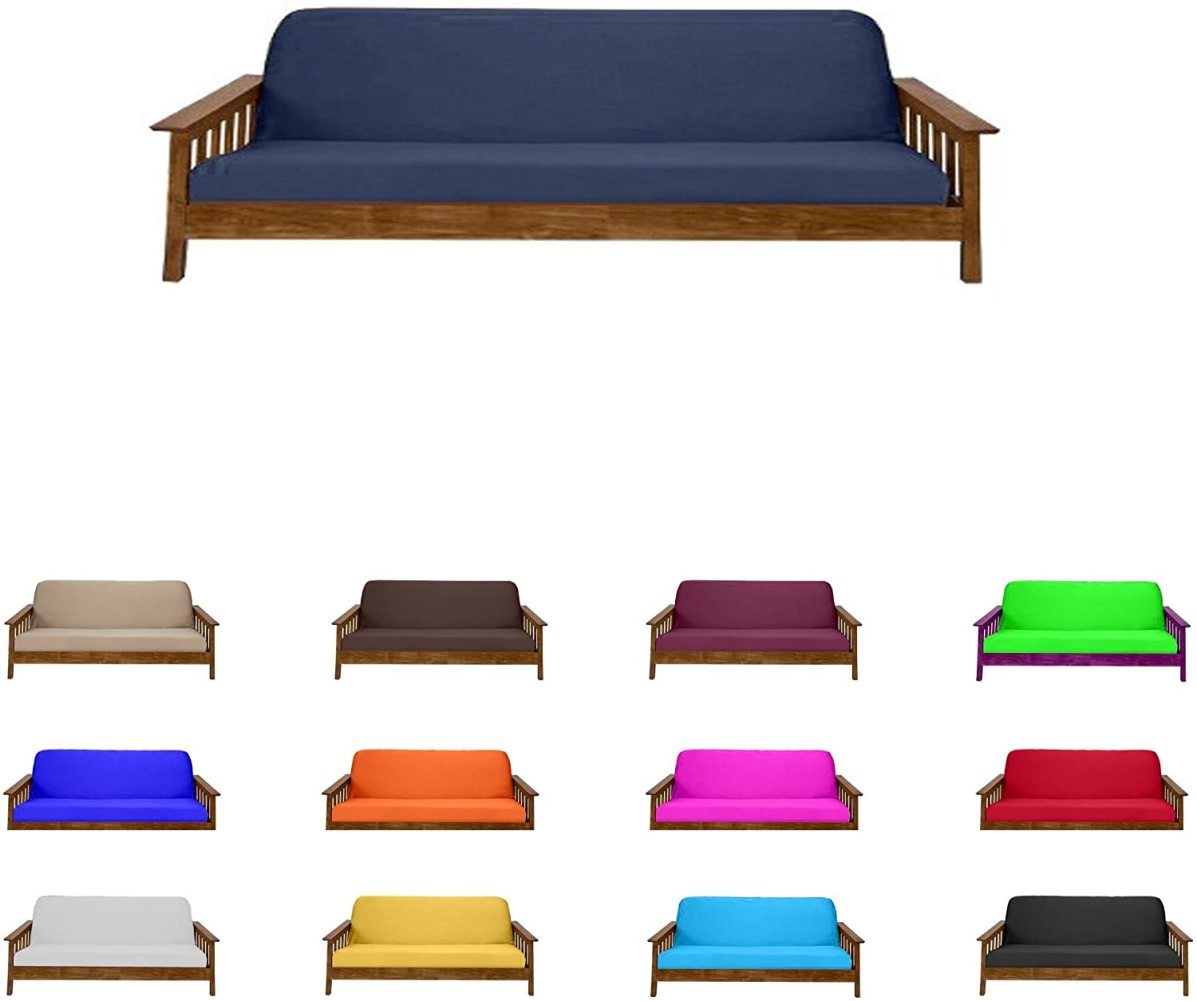 Futon Mattress Covers (Chair & Ottoman, Navy)