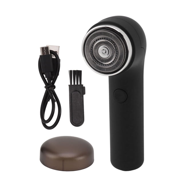 Mini recortadora de barba eléctrica para hombres, recortadora de vello facial para barba, bigote, para el hogar, coche, viajes, día del padre, día de la madre, regalo negro