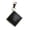 black-onyx, variant on Solid 925 Sterling Silver Pendant For Women Men, Genuine Ruby Faceted Square Pink Gemstone Unique Handcrafted July Birthstone Pendant