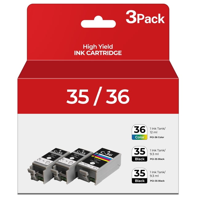 Cartuchos de tinta Gaiyeep Tuny PGI-35 CLI-36 para Canon PIXMA TR150 iP110 iP100