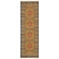 thumbnail image 1 of Unique Loom Palace Geometric Medallion Rug 2' x 6' Runner Blue/Tan, 1 of 1