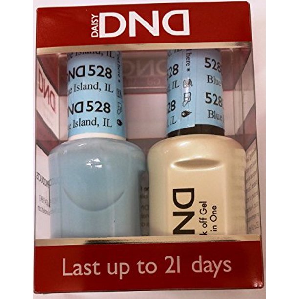 DND Nail Polish Gel & Matching Lacquer Set (528 Blue Island