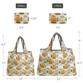 thumbnail image 2 of Wrapables Large & Small Foldable Tote Nylon Reusable Grocery Bags, Set of 2, Cat Food, 2 of 6