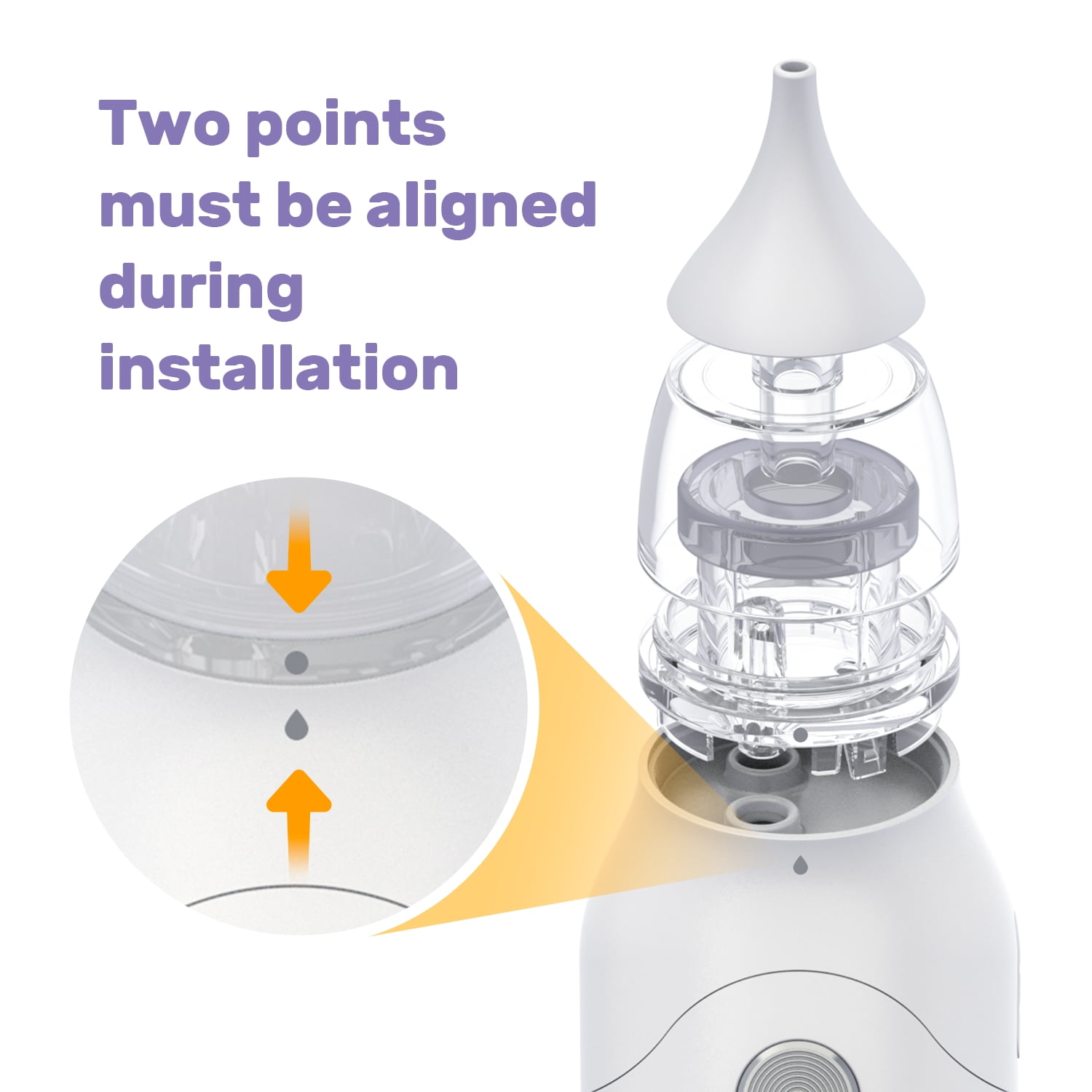 HAMMSOM Baby Nasal Aspirator - 3 Suction Nozzles, 3 Modes, Snot-Free Comfort for Newborns, Infants, and Toddlers