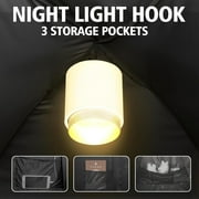 Bed Tent Bed Canopy Breathable 100% for Adult and Kids Light Reduction Sleeping Dream Tents Indoor Portable Big Space with String Light 3 Doors Twin Full Queen Size