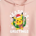 thumbnail image 3 of Pokémon - Pikachu Seasons Greetings - Juniors Cropped Pullover Hoodie, 3 of 5