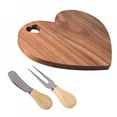 thumbnail image 2 of ACDANC 2026 New Heart Shaped Charcuterie Board and Serving Acacia Wood Heart Shaped Cutting Board Cheese Serving Charcuterie Board for Meat Cheese and Vegetables Women Gifts Heart Charcuterie Board, 2 of 6