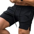 thumbnail image 2 of Pantalones cortos de gimnasia para hombre - L - Negro Adepaton HMHZ820-6, 2 of 8