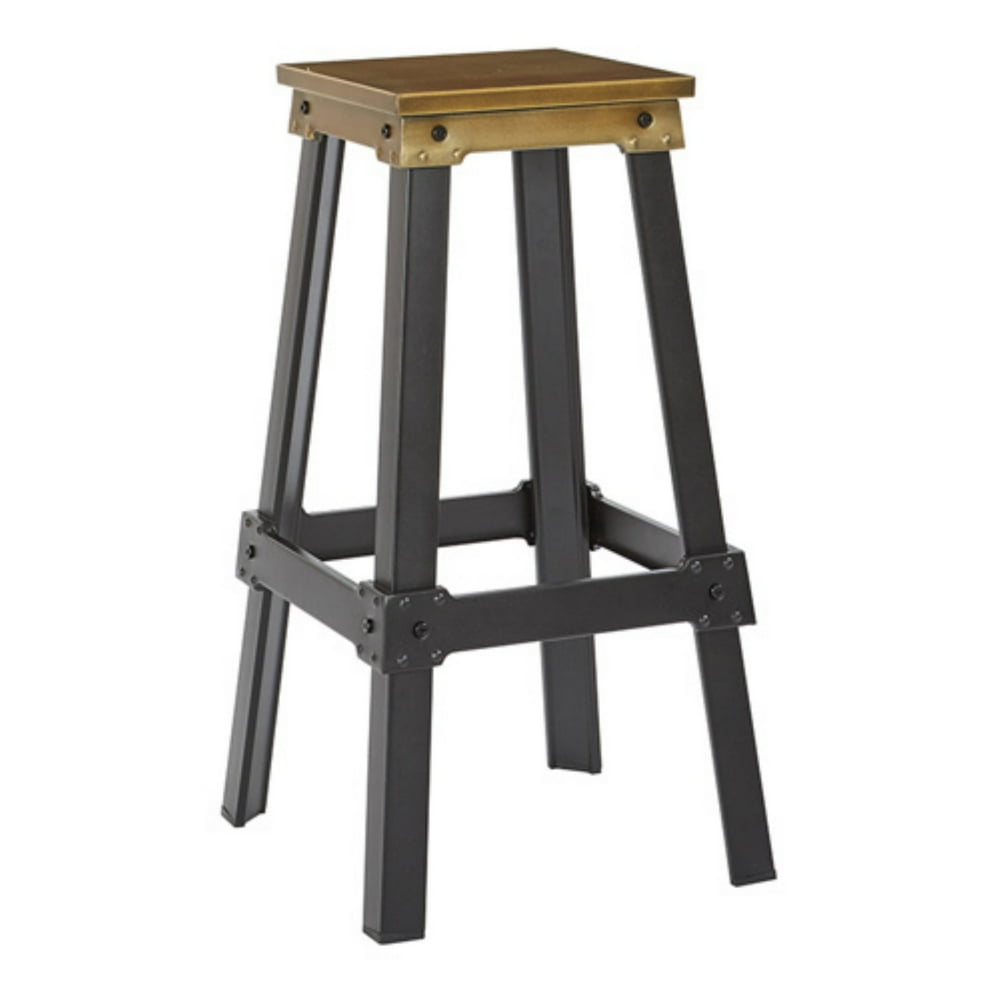 New Hampshire 30" Bar Stool in Brushed Copper Finish and Frosted Black