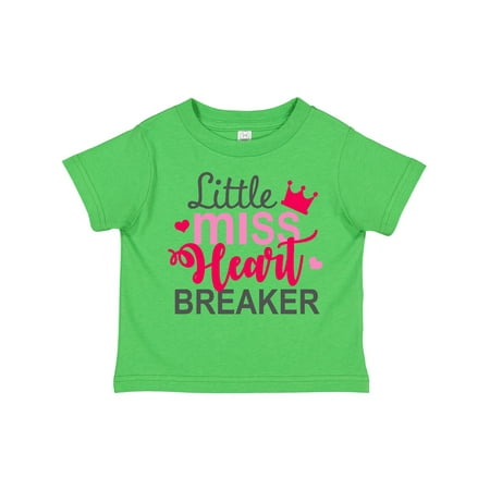 

Inktastic Little Miss Heart Breaker Gift Toddler Boy or Toddler Girl T-Shirt