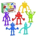 thumbnail image 1 of Juguetes de baño para bebés Richtim Robot con ventosa, 6 unidades, 1 of 9