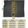 thumbnail image 3 of Centre College Logo Fleece Blanket, Very Soft Microfiber Flannel Blanket for Couch Warm and Cozy for All Seasons, 3 of 6