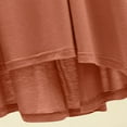 thumbnail image 3 of Hrsba Women's Nightgown Solid Color V Neck Loose 5-Sleeve Short Length Sleep Dress, 3 of 4
