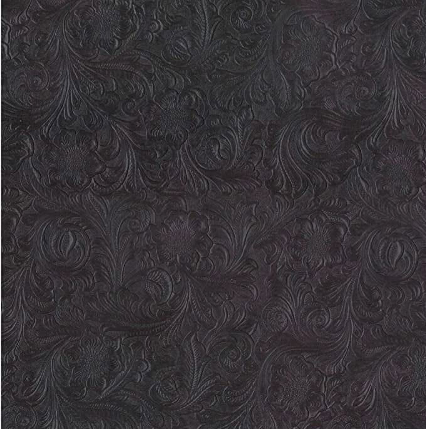Black Vintage Western Floral Pu Leather Fabric / Sold By The Yard/DuroLast  ® Wholesale Black Vintage Western Floral Pu Leather Fabric DuroLast ® :  Online Fabric Store by the yard
