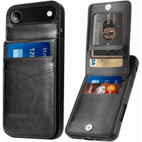 Entronix Case Compatible with iPhone 17 Air - [6 Slot Card Holder] Slim Leather Wallet