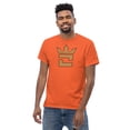 thumbnail image 4 of CROWN DOUBLE TAN Men's classic tee (Orange, M), 4 of 6