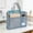 Gray, variant on JZCHUNTOY Mesh A3 Art Storage Tote Bag 1 Piece, Large Capacity Portable Handheld Zipper Pouch, Durable Water Resistant Document Organizer Bag, Suitable for Drawing Supplies Painting Tools Storage