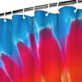thumbnail image 3 of Rainbow Tie Dye Spiral Shower Curtain 72"x84" ,Bathroom Decorative Shower Curtains Set with 12 Hooks,Modern Waterproof Washable Shower Curtain, 3 of 6