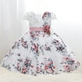 thumbnail image 3 of YWDJ Princess Dresses for Girls Party Bubble Sleeve Dress Girl Princess Birthday Party Skirt Little Girls Bowknot Flower Girl Toddler Adorable Pageant Dress 5-9Y White 9Y, 3 of 9