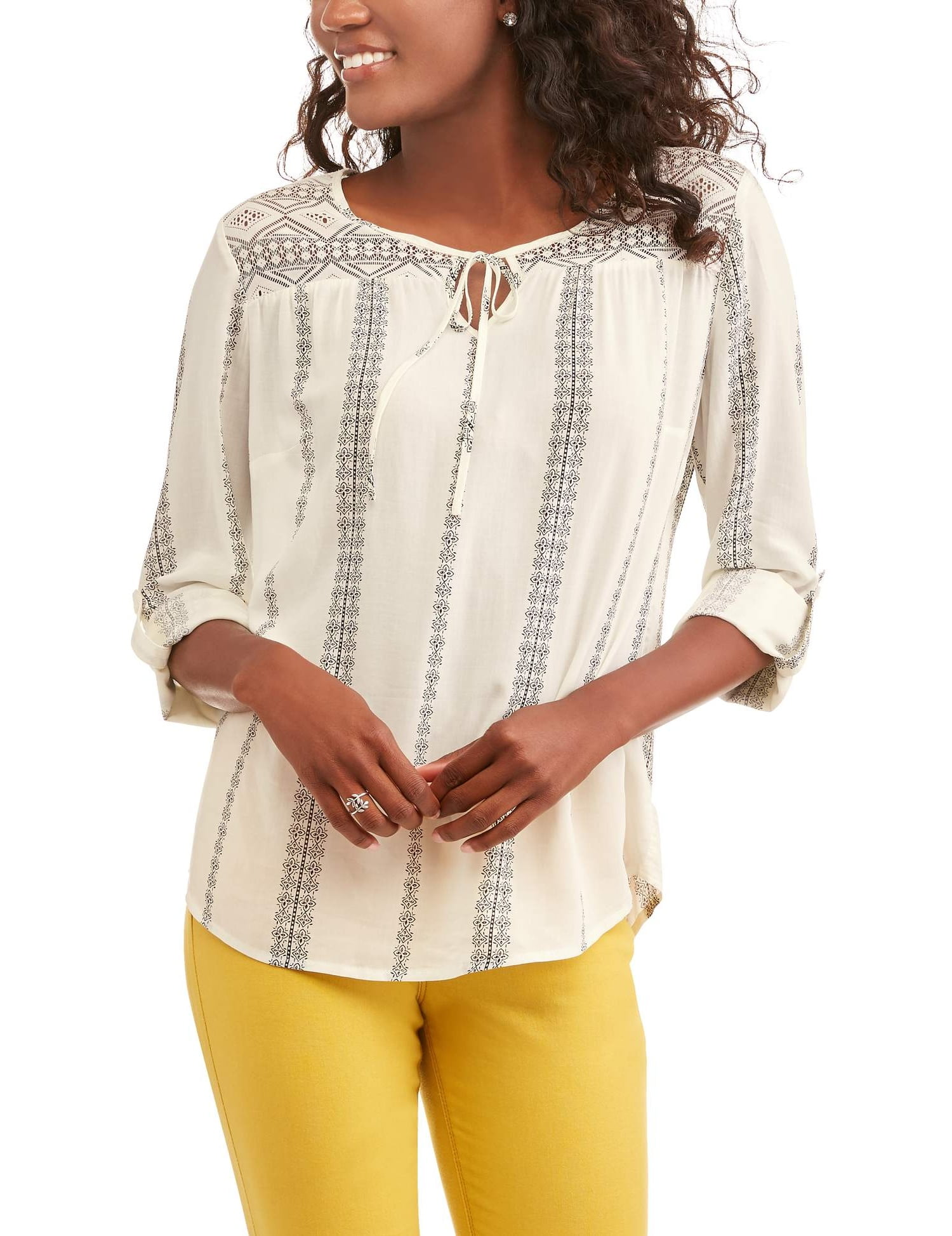 Fred David Women's Button Down Blouse, Size Small