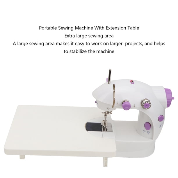 Mini Máquina De Coser Eléctrica Multifunción Para El Hogar, Con Mesa Extensible